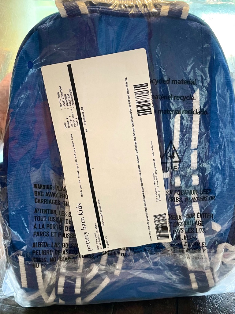 Pottery Barn Kids Paw Patrol Backpack - Mini Size, Blue, Monogrammed "Chase" — image 3 of 8